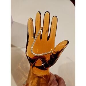 Vintage faux Pearl bracelet 925 clasp 7 1/4 inch length